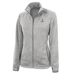 WOMEN'S HEATHERED FLEECE JACKET